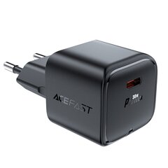 Сетевое мини-зарядное устройство, Acefast A771, PD 30 Вт., GaN, кабель USB-C, белый цена и информация | Зарядные устройства для телефонов | pigu.lt