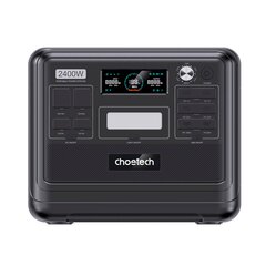 Электростанция, Choetech BS0081, 640000 мАч., 2400 Вт., USB-A USB-C, XT60, AC 50/60 Гц., черный цена и информация | Зарядные устройства Power bank | pigu.lt