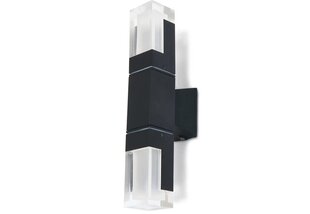 Фасадный светильник - светодиодный настенный светильник Lora Duo 14W - Черный - Нейтральный белый (4500K) цена и информация | Уличные светильники | pigu.lt