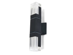 Фасадный светильник - светодиодный настенный светильник Lora Duo 14W - Черный - Нейтральный белый (4500K) цена и информация | Уличные светильники | pigu.lt