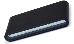 Фасадный светильник - садовый настенный светильник LED Flow 1x6W - Черный - Нейтральный белый (4500K) цена и информация | Уличные светильники | pigu.lt