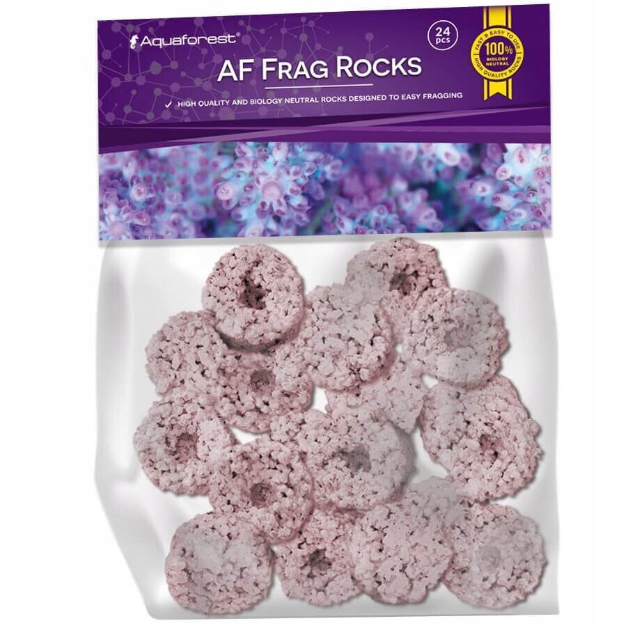 Koralų laikikliai Aquaforest AF Frag Rocks Purple, 24 vnt. kaina ir informacija | Akvariumai ir jų įranga | pigu.lt