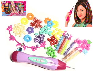 Plaukų papuošalų gamybos rinkinys DIY, įvairių spalvų kaina ir informacija | Žaislai mergaitėms | pigu.lt
