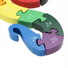 Dėlionė su skaičiais ir raidėmis, 26 d. kaina ir informacija | Dėlionės (puzzle) | pigu.lt