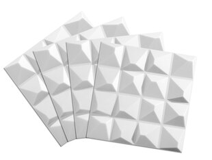 3D lubų apdailos plokštės Kryształ Balta 3m2 - Už 12 vnt. Deccart kaina ir informacija | Lubų, sienų dekoro elementai | pigu.lt