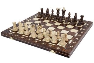 Mediniai šachmatai Ambassador, 52x52 cm kaina ir informacija | Stalo žaidimai, galvosūkiai | pigu.lt