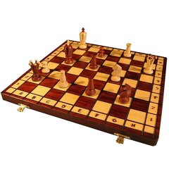 Mediniai šachmatai King's, 35x35 cm kaina ir informacija | Stalo žaidimai, galvosūkiai | pigu.lt