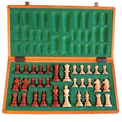 Mediniai šachmatai Staunton Nr. 5, 48x48 cm kaina ir informacija | Stalo žaidimai, galvosūkiai | pigu.lt