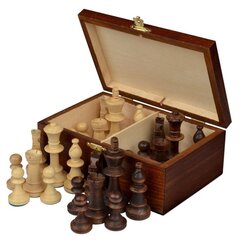 Medinės šachmatų figūros dėžutėje Staunton Nr. 6 kaina ir informacija | Stalo žaidimai, galvosūkiai | pigu.lt