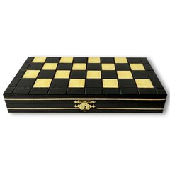 Magnetiniai šachmatai mini, juodi kaina ir informacija | Stalo žaidimai, galvosūkiai | pigu.lt