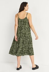 Cellbes moteriška suknelė BAHIA, tamsiai žalia-gėlėta kaina ir informacija | Suknelės | pigu.lt