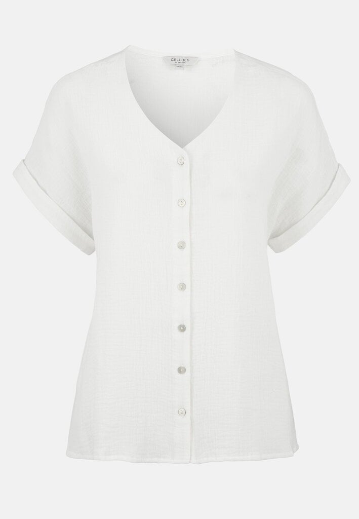 Cellbes moteriška palaidinė MATILDE, balta kaina ir informacija | Palaidinės, marškiniai moterims | pigu.lt