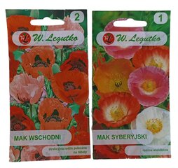 Мак W. Legutko цена и информация | Семена цветов | pigu.lt