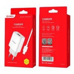 Kaku KSC-396 Smart USB Socket 2.4A Зарядное устройство + кабель microUSB 1 м цена и информация | Зарядные устройства для телефонов | pigu.lt