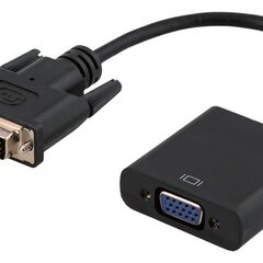Riff DVI-D/VGA, 0.23 m kaina ir informacija | Kabeliai ir laidai | pigu.lt