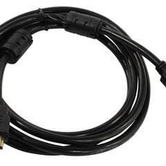 Riff HDMI Vads V1.4 Ar Internetu ar Filtru type A - 19|19 male|male Gold Platted 1.5m Melns (Bulk) 4752219006699 цена и информация | Кабели и провода | pigu.lt