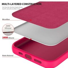 Riff Тонкий & Мягкий силиконовый чехол с мягкой подкладкой для Apple iPhone 13 Pro Красный цена и информация | Чехлы для телефонов | pigu.lt