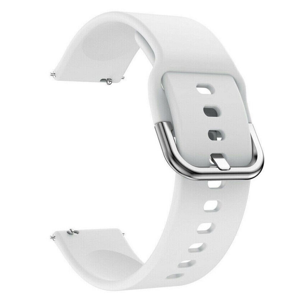 Riff Silicone Strap, white цена и информация | Išmaniųjų laikrodžių ir apyrankių priedai | pigu.lt