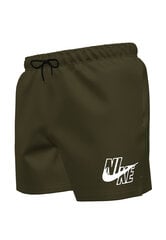 Nike Шорты Для Купания Logo Solid 5""In Short Khaki NESSA566 240 NESSA566 240/2XL цена и информация | Шорты для плавания, обтягивающие | pigu.lt