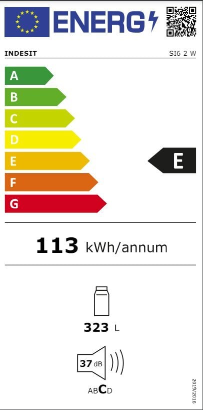 Indesit SI6 2 W цена и информация | Šaldytuvai | pigu.lt