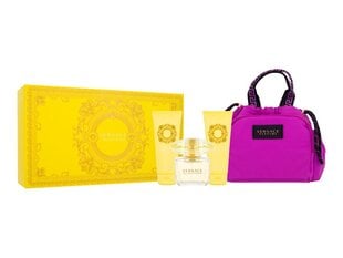 Versace Yellow Diamond EDT 90 ml + SG 100 ml + BL 100 ml + Cosmetic bag (woman) цена и информация | Женские духи | pigu.lt