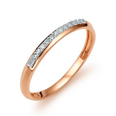 Auksinis žiedas su briliantais Brasco 52713 kaina ir informacija | Žiedai | pigu.lt