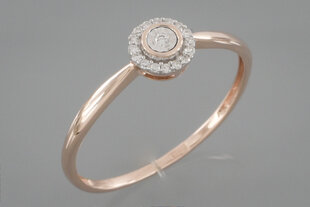 Auksinis žiedas su briliantais Brasco 52717 kaina ir informacija | Žiedai | pigu.lt