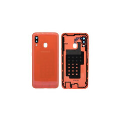 Galinis dangtelis Samsung A202 A20e 2019 Coral Orange originalus (used Grade B) kaina ir informacija | Korpusai | pigu.lt