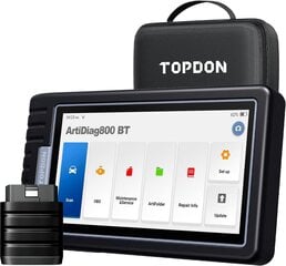 TOPDON ArtiDiag800 BT - диагностический прибор OBD2 с питанием от аккумулятора для всех автомобилей, автомобилей с полной диагностикой системы и 28 сервисными функциями, пожизненное онлайн-обновление, беспроводное подключение цена и информация | Автопринадлежности | pigu.lt