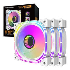 Darkflash INF24 3in1 ARGB Computer fan set (white) цена и информация | Компьютерные вентиляторы | pigu.lt