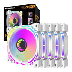 Darkflash INF24 5in1 ARGB Computer fan set (white) цена и информация | Компьютерные вентиляторы | pigu.lt