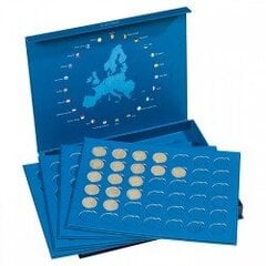Monetų dėžutė, mėlyna, 1 vnt. kaina ir informacija | Numizmatika | pigu.lt