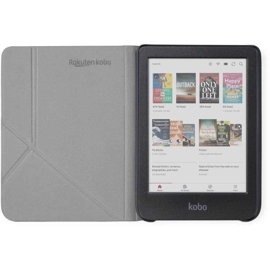 Kobo Clara ColourBW SleepCover Case Candy Pink (N365-AC-PK-E-PU) цена и информация | Planšečių, el. skaityklių dėklai | pigu.lt