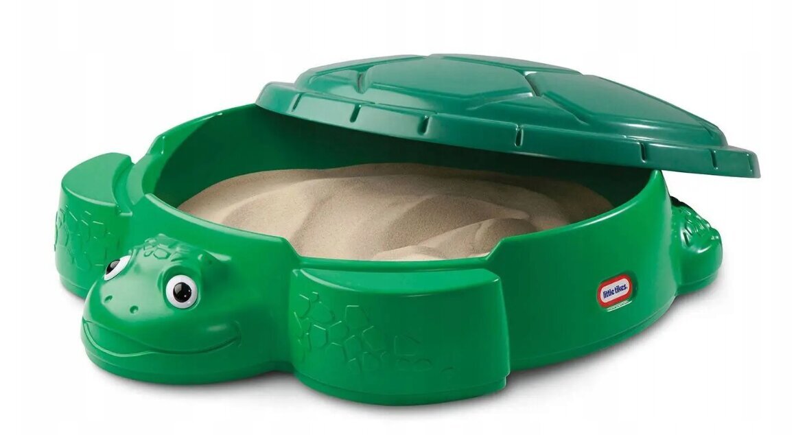 Plastikinė smėlio dėžė Little Tikes Turtle, žalia цена и информация | Smėlio dėžės, smėlis | pigu.lt