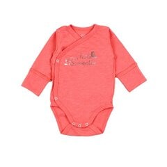Боди для новорожденных с короткими рукавами Flamingo, оранжевое цена и информация | Бодики, распашонки | pigu.lt