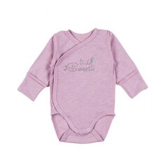 Боди для новорожденных с короткими  рукавами Flamingo, фиолетовое цена и информация | Бодики, распашонки | pigu.lt