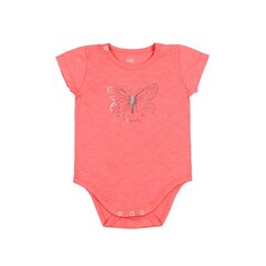Боди для новорожденных с короткими рукавами Flamingo, оранжевое цена и информация | Бодики, распашонки | pigu.lt