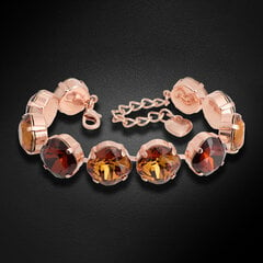 Браслет "Вортекс (Light Amber / Smoked Amber)" с кристаллами Swarovski™ DS00B524 цена и информация | Женские браслеты | pigu.lt