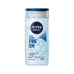 Nivea Dušo želė vyrams "Ultra Fresh" (dušo želė) 250 ml цена и информация | Масла, гели для душа | pigu.lt