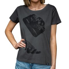 Marškinėliai moterims Cooph C012036002 3927BNL, pilki kaina ir informacija | Marškinėliai moterims | pigu.lt
