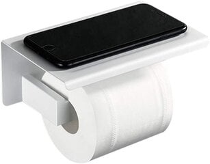 Держатель туалетной бумаги, белый (металл) цена и информация | Аксессуары для ванной комнаты | pigu.lt