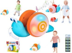 Интерактивная детская игрушка Halpix Snail Pull Along Toy цена и информация | Игрушки для малышей | pigu.lt