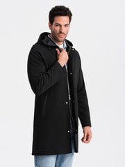 Paltas vyrams Ombre Clothing, juodas kaina ir informacija | Vyriški paltai | pigu.lt