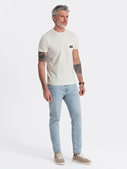 Marškinėliai vyrams Ombre Clothing v8 om-tsct-0109, smėlio spalvos kaina ir informacija | Vyriški marškinėliai | pigu.lt