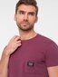 Marškinėliai vyrams Ombre Clothing v5 om-tsct-0109, rožiniai kaina ir informacija | Vyriški marškinėliai | pigu.lt