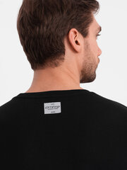 Marškinėliai vyrams Ombre Clothing, juodi kaina ir informacija | Vyriški marškinėliai | pigu.lt