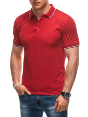 рубашка поло s1932 - красная 125172-7 цена и информация | Мужские футболки | pigu.lt