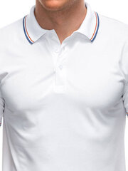 Polo marškinėliai vyrams Edoti s1932, balti kaina ir informacija | Vyriški marškinėliai | pigu.lt