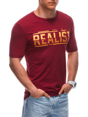 футболка s1928 - красная 125139-7 цена и информация | Футболка мужская | pigu.lt