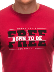 футболка s1924 - красная 125130-7 цена и информация | Футболка мужская | pigu.lt